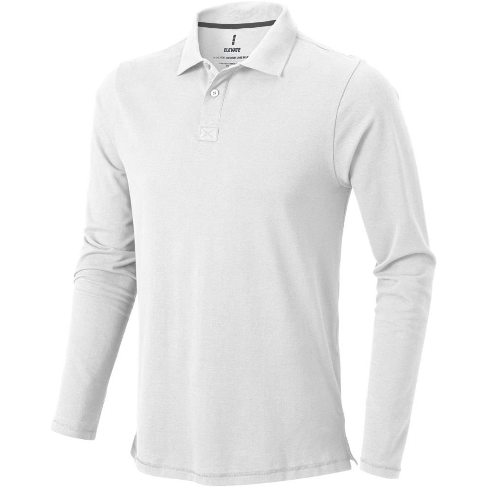 Logo trade promotional giveaway photo of: Oakville long sleeve men's polo
